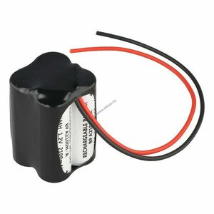 Helyettesítő akku vészvilágítás 4, 8V 2100mAh F2x2 A 200mm kábel NiMH kép