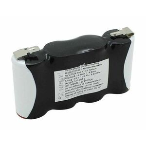 Helyettesítő akku vészvilágítás Sub-C 4, 8V 1800mAh Faston +6, 3mm/-4, 8mm Kaufel 11190046 NiMH kép