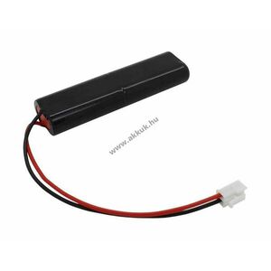 Helyettesítő akku vészvilágítás AA Mignon ceruza L2x2 4, 8V 1500mAh 1db/csomag 150mm csatlakozó NiMH kép