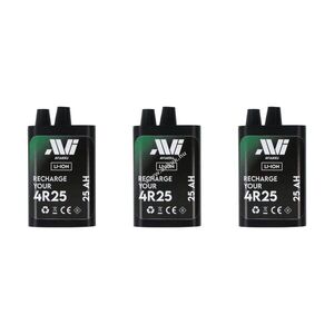 AVIakku 4R25 Blockakku 3, 6V 25Ah 3db/csomag lítium-ion kép