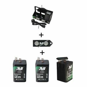 AVI AVIakku 3, 6V 25Ah 3db/csomag töltővel és teszterrel Li-Ion kép