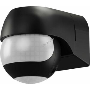 Goobay kétzónás PIR mozgásérzékelő fekete 180°/360° 12m IP44 kültéri LED kompatibilis kép