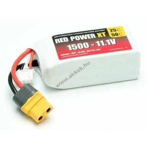 Pichler RED POWER XT 3S1P 11, 1V 1500mAh XT60 modellépítő akku LiPo kép