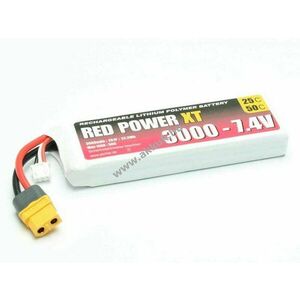 Pichler RED POWER XT 7, 4V 3000mAh 2S1P XT60 akku modellépítő LiPo kép