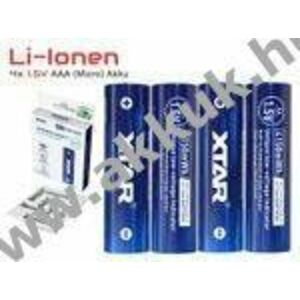 XTAR AA Mignon ceruza LR6 akku 1, 5V 2500mAh 4db/csomag Li-Ion kép