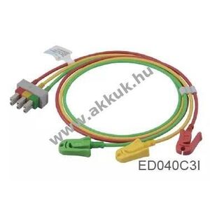 Medlinket EKG 3-eres kábel 6-Pin csatlakozó Philips M1605 ED040S3I 102cm orvosi kép