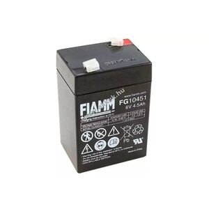Fiamm akku FG10451 6V 4, 5Ah orvosi ólom kép