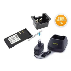 Axcom akku 7, 4V 1880mAh + töltő és adapter Motorola GP320 Li-Ion kép