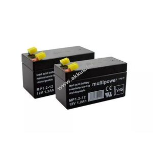 Axcom akkupakk Hill-Rom Avantguard 1600 orvosi 24V 2, 4Ah 2db/csomag VdS G116007 ólom kép