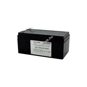 Axcom NA12-3500 nátrium-ion akku 12V 3, 6Ah 4, 75mm csatlakozó kép