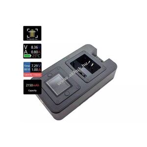 Axcom asztali töltő LCD kijelző 12V1A 5V1A USB MTP3350 MTP6650 MXP600 rádió kép