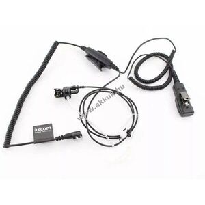 Axcom hangcsöves headset 2-kábel bajonett csatlakozó mikrofon PTT Motorola GP300 CP040 DP1400 rádió kép