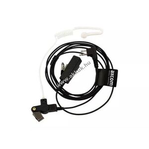 Axcom kétkábeles hangcsöves headset XEMP2811M rádió kompatibilis Bajonett csatlakozó PTT kép