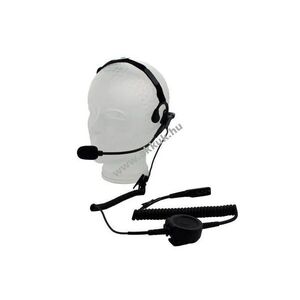 Axcom fejpántos headset gólyanyak mikrofon nagy PTT gomb Sepura STP8000 STP9000 rádió kép
