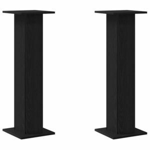 vidaXL Növényállvány 2 pcs Fekete tölgy 30 x 30 x 95 cm Faanyag kép