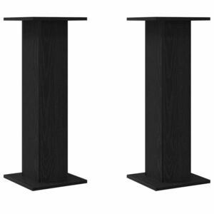 vidaXL Növényállvány 2 pcs Fekete tölgy 30 x 30 x 80 cm Faanyag kép