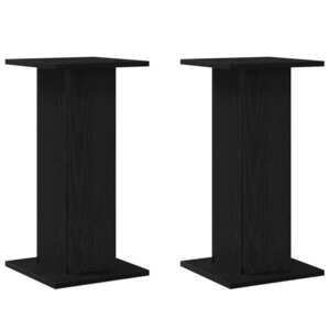 vidaXL Növényállvány 2 pcs Fekete tölgy 30 x 30 x 60 cm Faanyag kép