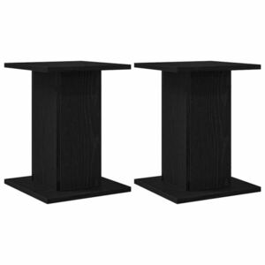 vidaXL Növényállvány 2 pcs Fekete tölgy 30 x 30 x 40 cm Faanyag kép