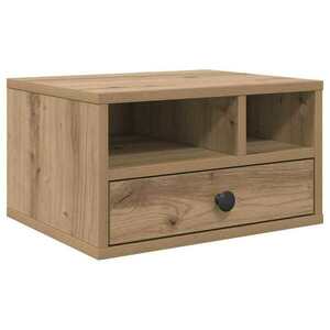 vidaXL Nyomtatóállvány fiókkal Artisan tölgy 40 x 32 x 24 cm Faanyag kép
