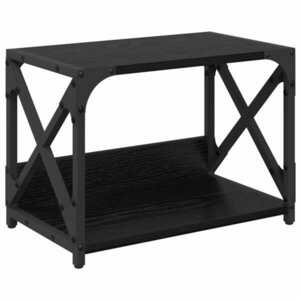 vidaXL Nyomtatóállvány Fekete tölgy 44 x 26 x 31.5 cm Faanyag kép