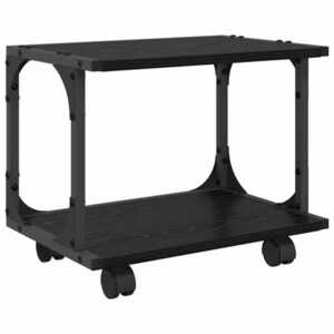 vidaXL Nyomtatóállvány Fekete tölgy 41 x 28 x 33.5 cm Faanyag kép