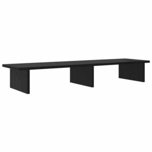 vidaXL Monitor Tartó Fekete Tölgy 100 x 27 x 15 cm Szerelt Fa kép
