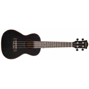 Cascha HH 2300 Premium Mahogany Ukulele Set Black kép