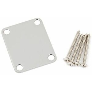 Fender 4-Bolt Vintage-Style Neck Plate, Chrome (No Logo) kép