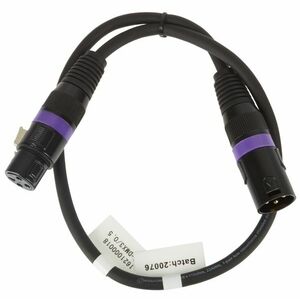 ADJ AC-DMX3/0, 5 3 p. XLRm/3 p. XLRf 0, 5m DMX kép
