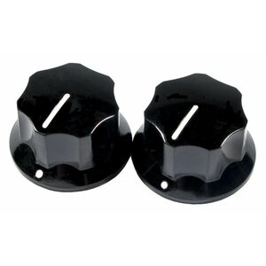 Fender Pure Vintage 1965 Jaguar Skirted Knobs, Black kép