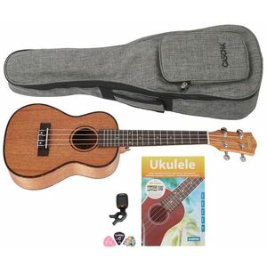Cascha HH 2036 Concert Mahogany Ukulele Bundle kép