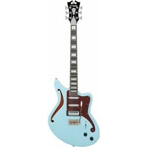 D'Angelico Offset Semi-Hollow Sky Blue kép