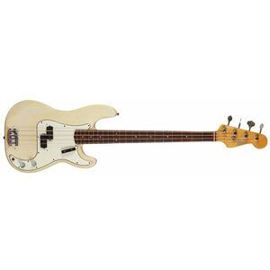Fender 1966 Precision Bass Refin Trans Blonde 1-Piece Ash Body kép