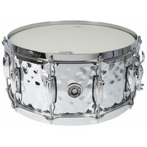 Gretsch 14"x6, 5" Hammered Chrome Over Brass kép