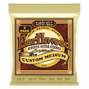 Ernie Ball 3005 Earthwood Custom Medium 80/20 Bronze 3-Pack kép