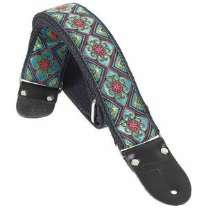 PRS 2" Retro Deluxe Jacquard Strap Teal/Gold kép