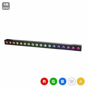 Flash LED WASHER 18x5W RGBWA 5in1 18 SECTIONS kép