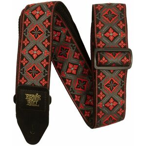 Ernie Ball Jacquard Strap Red King kép