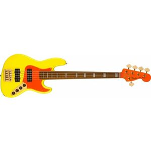 Fender MonoNeon Jazz Bass® V Neon Yellow kép