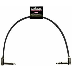 Ernie Ball Flat Ribbon Stereo Patch Cable 12" Black kép