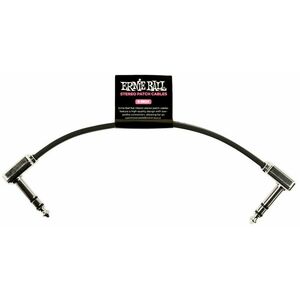 Ernie Ball Flat Ribbon Stereo Patch Cable 6" Black kép