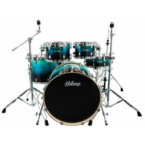 Polmuz Drums Birch Model 3 Blue to Black Fade Rock Set kép