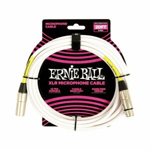 Ernie Ball 20' XLR Cable White kép