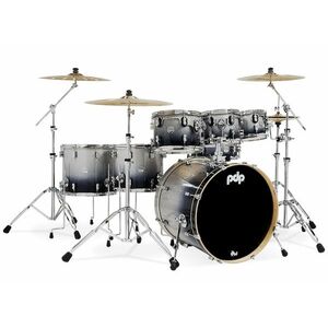 PDP Concept Maple 7 Piece Silver to Black Fade Sparkle Laquer kép