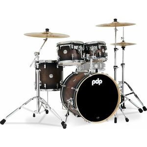 PDP Concept Maple 4 Piece Studio Set Satin Charcoal Burst Laquer kép