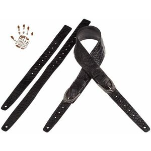 Magrabò Twin Buckle TC Embossed Crocodile Black 7 cm kép