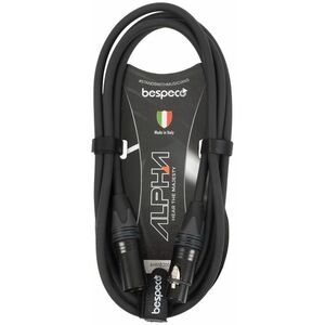 Bespeco Alpha Microphone Cable Neutrik XLR M - XLR F 2 m kép