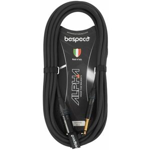 Bespeco Alpha Microphone Cable Neutrik XLR M - Jack 4.5 m kép