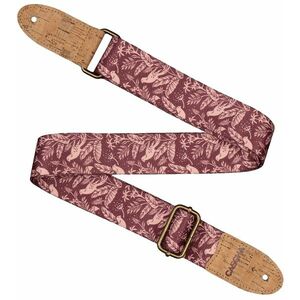 Cascha CUS-VC1 Ukulele Strap Vegan Cork Mauve Birds kép