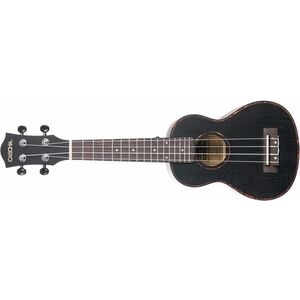 Cascha HH 2262L Soprano Ukulele Mahogany LH Black kép